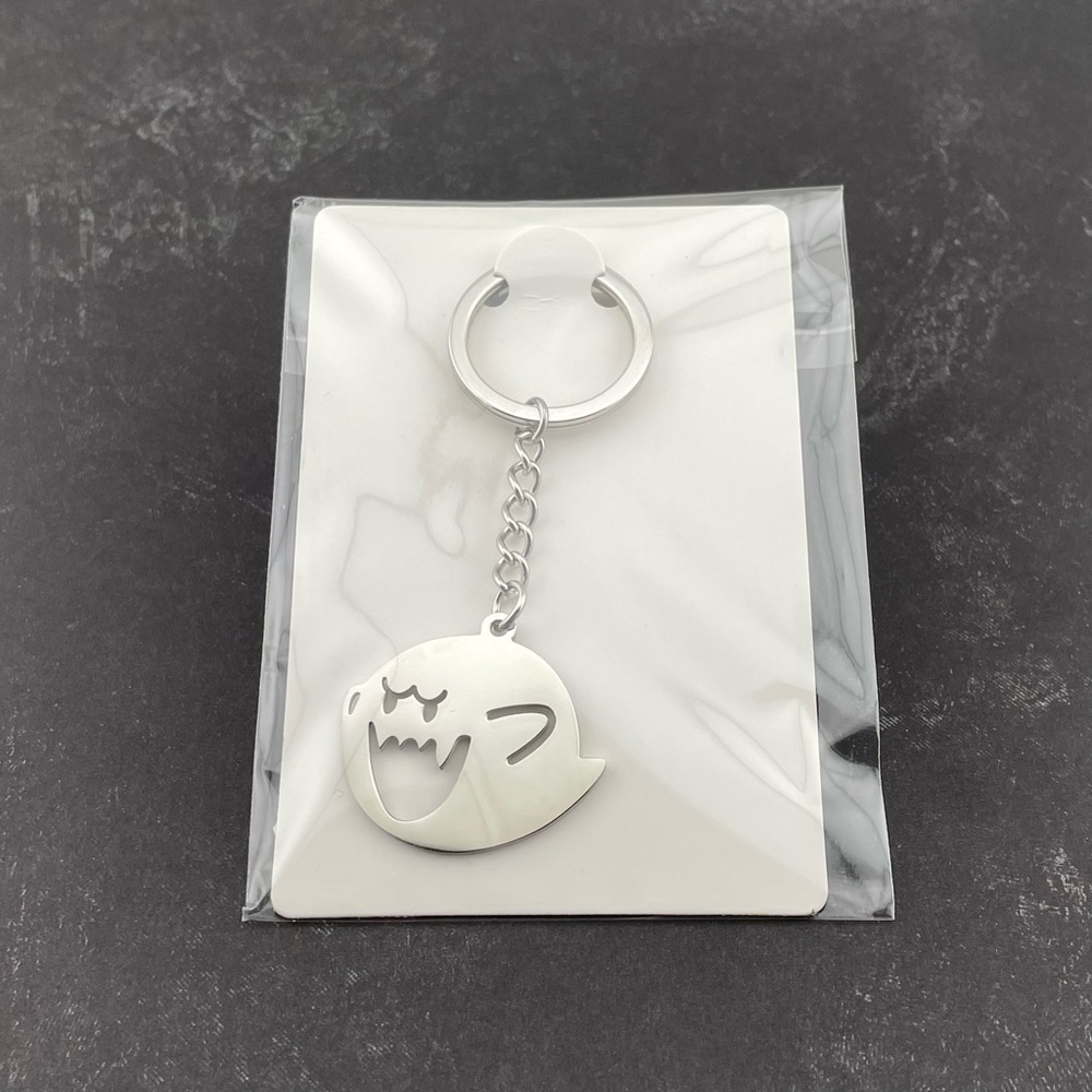 Boo Metal Keychain Super Mario Brothers